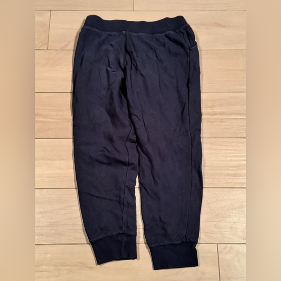 JUNIORS navy blue Joggers with Colorful 'Fearless' Print LARGE - Picture 2 of 5